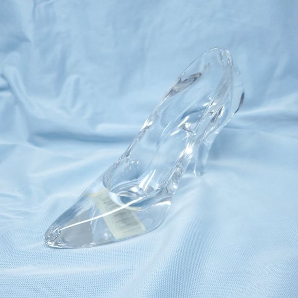 Bohemia Czech Lead Crystal Glass Princess Cinderella Slipper High Heel Shoes - Picture 3 of 8
